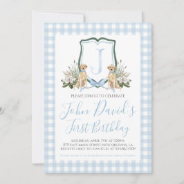 サザンブ名門私立校風のルーボーイドファースト誕生日 招待状