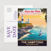 サザンプトン、沿岸の灯台 セーブザデート (正面/裏面)