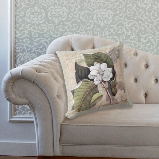 サザンベルエレガントマグノリアブロッサム クッション