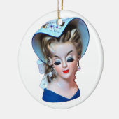 サザンベルヘッド花瓶ボンネットレディファッションドオールド セラミックオーナメント (左)