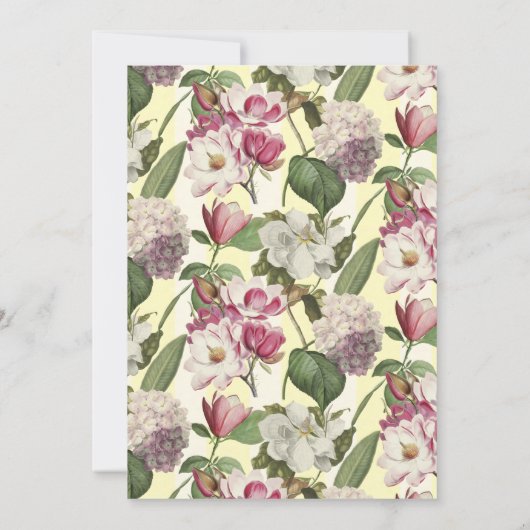 サザンベルヴィンテージマニョリアガーデンボタニカル 招待状 (裏面)