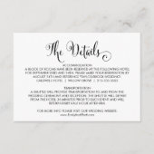 サザンベル書道結婚の詳細カード エンクロージャーカード (正面)