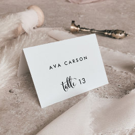 サザンベル書道結婚の護衛カード テーブルナンバー