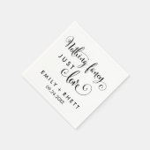 サザンベル書道Nothing ファンシー Just Love スタンダードカクテルナプキン (角)