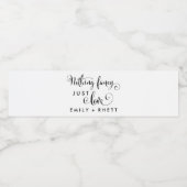 サザンベル書道Nothing ファンシー Just Love ペットボトルラベル (シングルラベル)