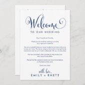 サザンベル海軍ウェルカムレター&ウェディングパーティー プログラム (正面/裏面)