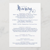 サザンベル ネイビー ウェルカムレター & アイテム プログラム (裏面)