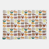 サザンベーカリーフードデザートUSAアメリカンサウス キッチンタオル (横)