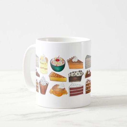 サザンベーカリーフードデザートUSAアメリカンサウス コーヒーマグカップ (正面左)