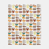 サザンベーカリーフードデザートUSAアメリカンサウス フリースブランケット (正面)