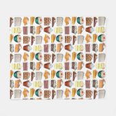 サザンベーカリーフードデザートUSAアメリカンサウス フリースブランケット (正面(横))