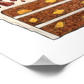 サザンベーカリーフードデザートUSAアメリカンサウス ポスター (角)