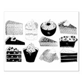 サザンベーカリーフードデザートUSAアメリカンサウス ラバースタンプ (インプリント)