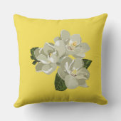 サザンマグノリアイエロー装飾用クッション クッション (裏面)