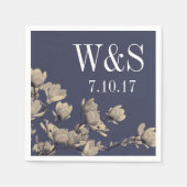 サザンマグノリアス&ミッドナイトブルー結婚ズ スタンダードカクテルナプキン (正面)