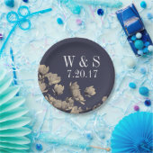 サザンマグノリアス&ミッドナイトブルー結婚ズ ペーパープレート (パーティー)