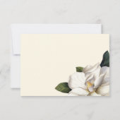 サザンマグノリア植物結婚式RSVPカード 出欠カード (裏面)