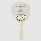 サザンマグノリア結婚式 プログラムファン ハンドファン (正面)