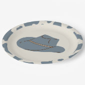 サザンロデオブルーカウボーイ誕生日紙プレート ペーパープレート (アングル)