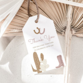 サザンロデオ女性のカーボーイ誕生日ギフトラベル ギフトタグ