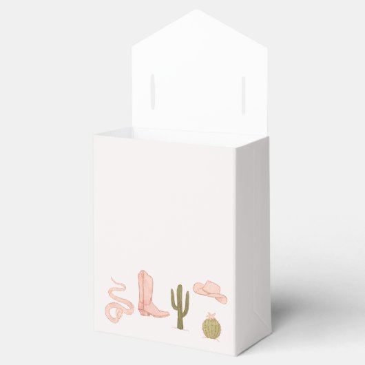 サザン女性のカーボーイベビーシャワー フェイバーボックス (オープン)