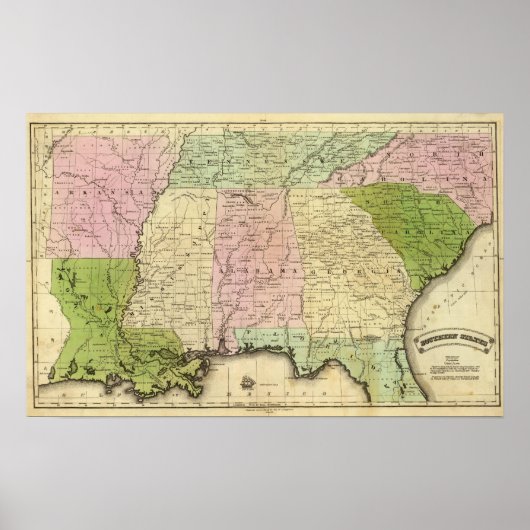 サザン州オルニーマップ ポスター (正面)