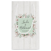 サザン素朴コットン&ウッドファーム結婚式の引き出物 スモールペーパーバッグ (裏面)