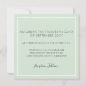 サザン素朴コットン&ウッド結婚式招待状 招待状 (裏面)