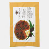 サザン・ピーカンパイのレシピ キッチンタオル (縦)
