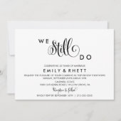 サザン ベル カリグラフィー | フラワーバウ リニューアル 招待状 (正面)