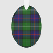 サザーランドタータンチェックブルーグリーンプレイド オーナメント (裏面)