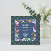 サザーランド古い古代と水色の花 招待状 (スタンド正面)