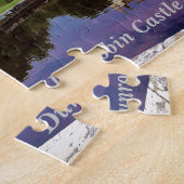 サザーランド藩のダンロビン城風景風景 ジグソーパズル (側面)