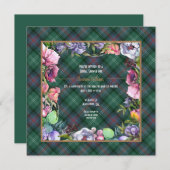 サザーランド オールド アンシェント アンド フラワーズ シャワー 招待状 (正面/裏面)