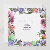 サザーランド オールド アンシェント & ウォーターカラー フラワーズ 招待状 (裏面)