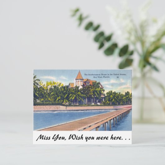 サザーンストハウスホテル鍵ウエスト ポストカード (スタンド正面)