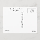 サザーンストハウスホテル鍵ウエスト ポストカード (裏面)