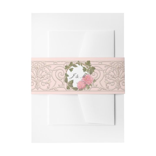 サザ伝統的ンピンエレガントクの牡丹巻 招待状ベリーバンド (正面例)