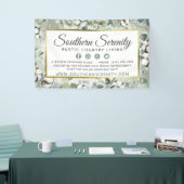 サザ素朴ンウォーターカラーコットン&ボタニカル 横断幕 (トレードショー)