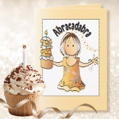 サシおもしろいーモダンマンガハッピーバースデー カード