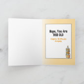 サシおもしろいーモダンマンガハッピーバースデー カード (内部)