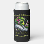 サシーのエルフ隊 女子会 クリスマス 誕生日 スリム缶クーラー (Seltzer裏面)