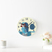 サシーレトロスチュワーデス ラウンド壁時計 (ホーム)