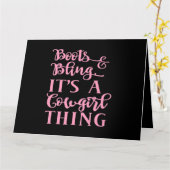 サシー女性のカーボーイプリンセスギフトきらきら光るカントリー音楽Ro カード (黄色い花)