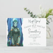 サシー小妖精や小人スクワッドアダルトホリデークリスマス誕生日 招待状 (スタンド正面)