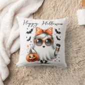 サシー幽霊ハロウィーン クッション (ブランケット)