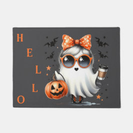 サシー幽霊ハロウィーン ドアマット