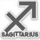 サジタリアス 大胆な星座 占い オーダーメイド テキスト シール (正面)