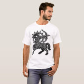 サジタリウス - バーンズインヘルによる射手 Tシャツ (正面フル)