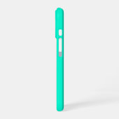 サジブルーングリーンストライプ iPhone 16ケース (左側面)